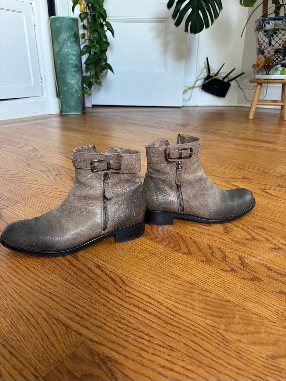 Lloyd Germany Taupe Leather Boots